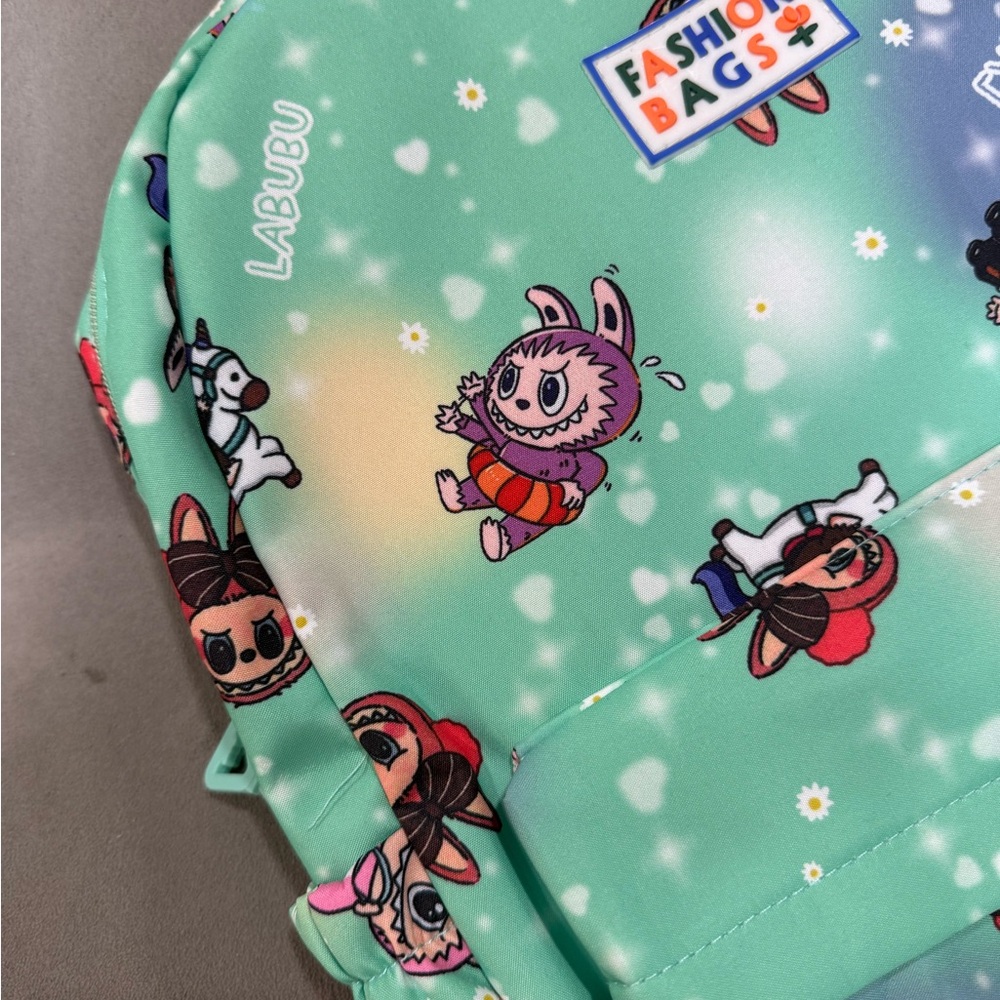 Labubu Mint Green Backpack with adorable celestial design, Brand New With Tags - Picture 4 of 14